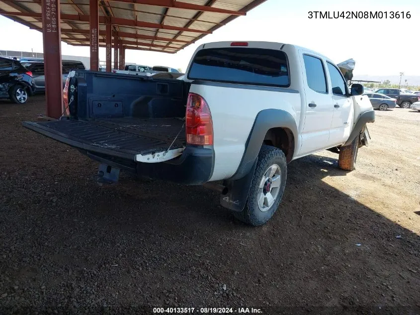 3TMLU42N08M013616 2008 Toyota Tacoma Base V6