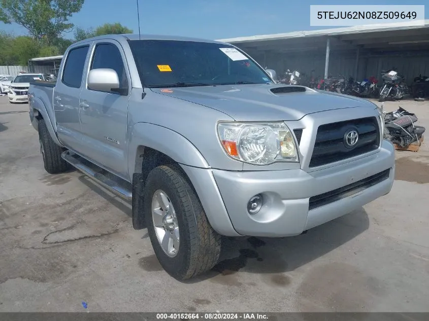 5TEJU62N08Z509649 2008 Toyota Tacoma Prerunner V6