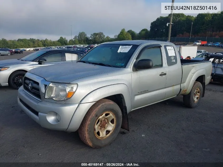 5TEUU42N18Z501416 2008 Toyota Tacoma Base V6