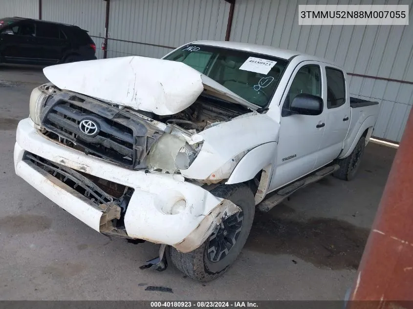 2008 Toyota Tacoma Base V6 VIN: 3TMMU52N88M007055 Lot: 40180923