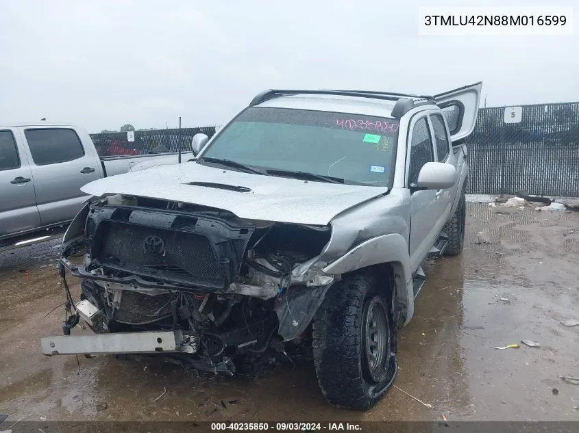 3TMLU42N88M016599 2008 Toyota Tacoma Base V6