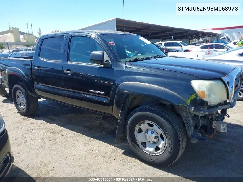 2008 Toyota Tacoma Prerunner V6 VIN: 3TMJU62N98M068973 Lot: 40315601