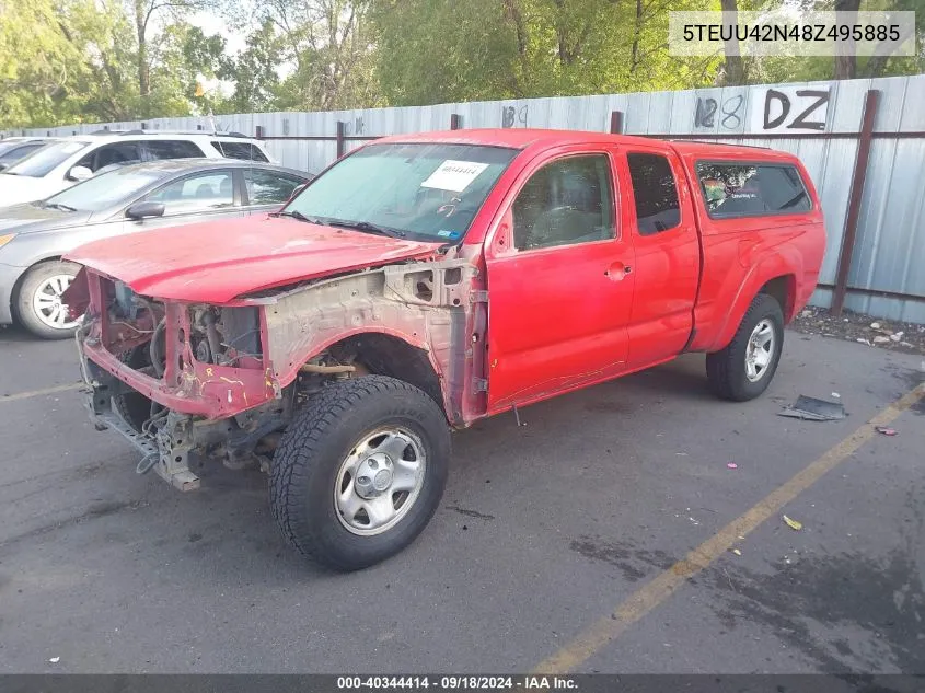 2008 Toyota Tacoma Access Cab VIN: 5TEUU42N48Z495885 Lot: 40344414