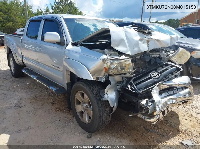 2008 Toyota Tacoma Prerunner V6 VIN: 3TMKU72N08M015153 Lot: 40380182