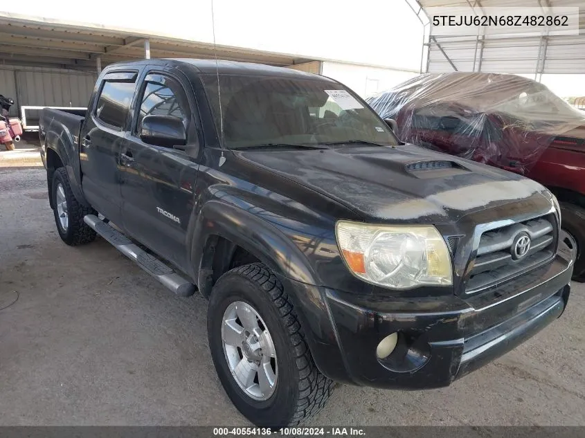 2008 Toyota Tacoma Prerunner V6 VIN: 5TEJU62N68Z482862 Lot: 40554136