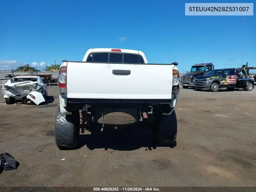 2008 Toyota Tacoma Base V6 VIN: 5TEUU42N28Z531007 Lot: 40625282