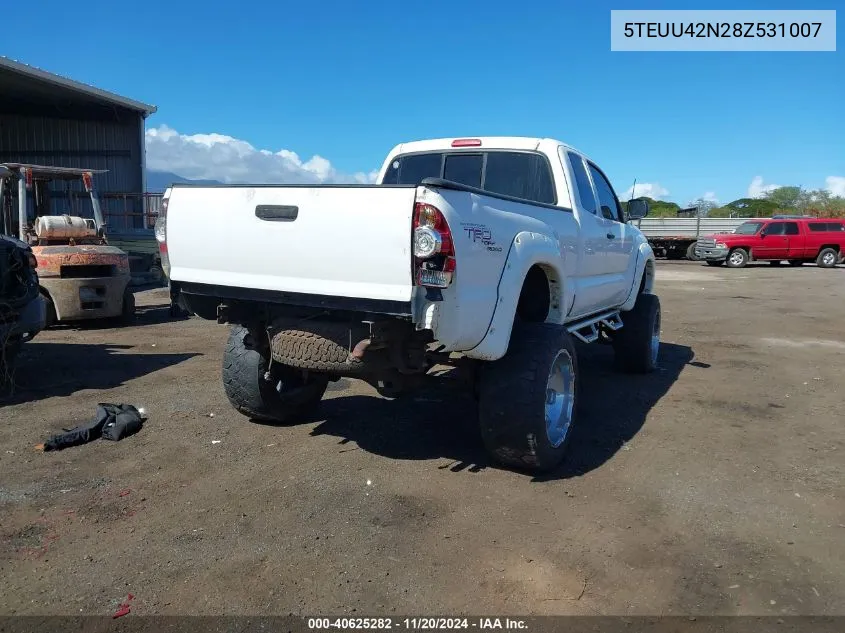 2008 Toyota Tacoma Base V6 VIN: 5TEUU42N28Z531007 Lot: 40625282