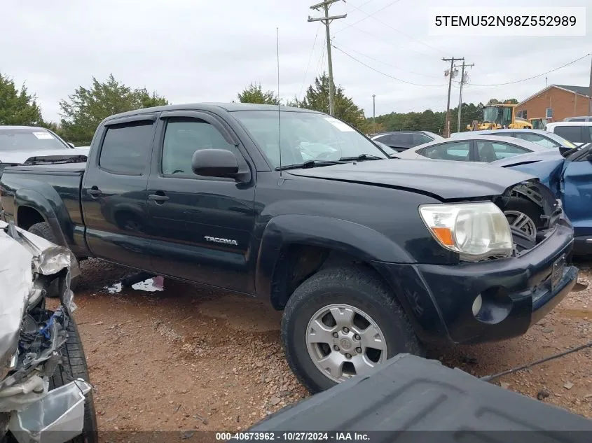 2008 Toyota Tacoma Base V6 VIN: 5TEMU52N98Z552989 Lot: 40673962