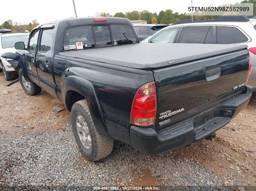 2008 Toyota Tacoma Base V6 VIN: 5TEMU52N98Z552989 Lot: 40673962