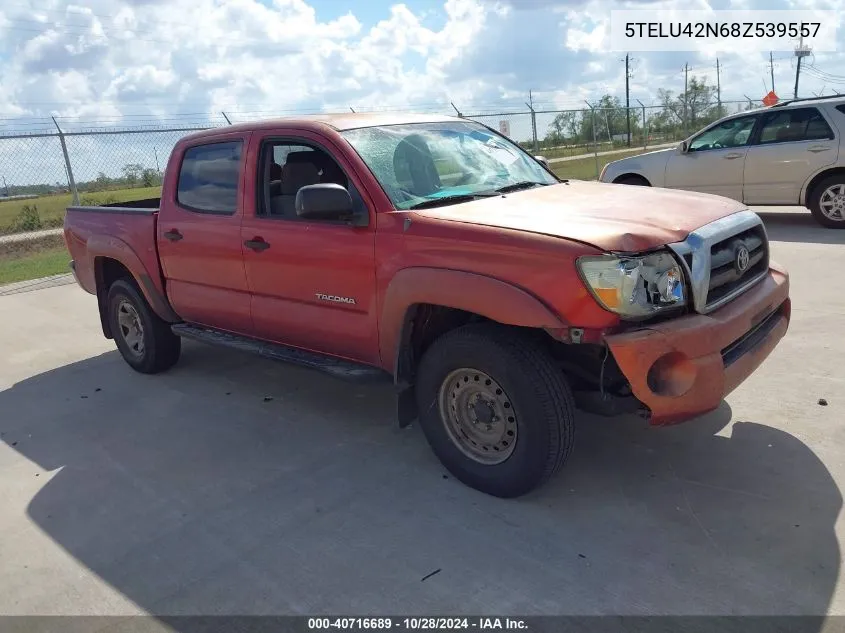 2008 Toyota Tacoma Base V6 VIN: 5TELU42N68Z539557 Lot: 40716689