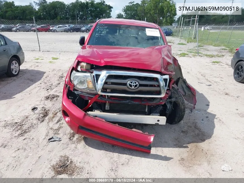 2009 Toyota Tacoma Prerunner V6 VIN: 3TMJU62N59M090518 Lot: 39669178