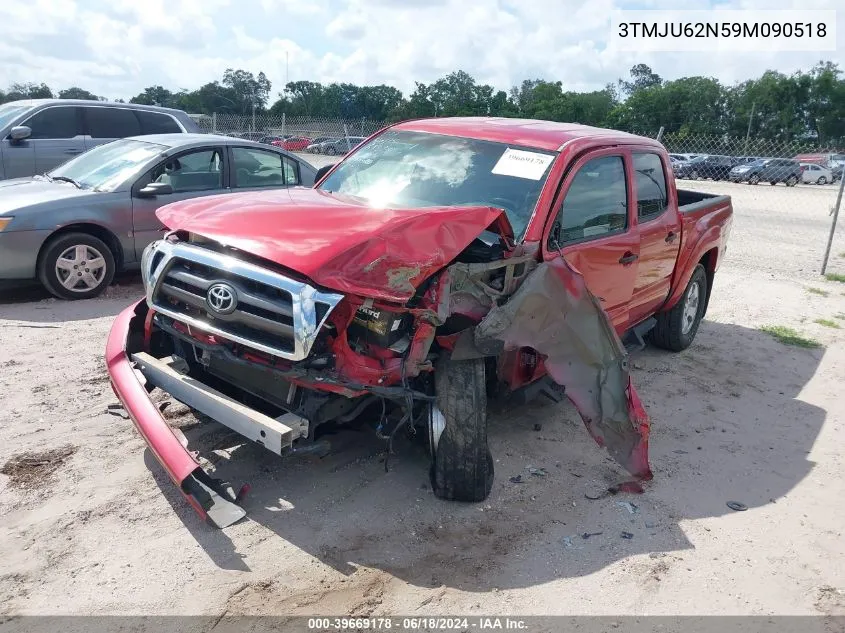 3TMJU62N59M090518 2009 Toyota Tacoma Prerunner V6