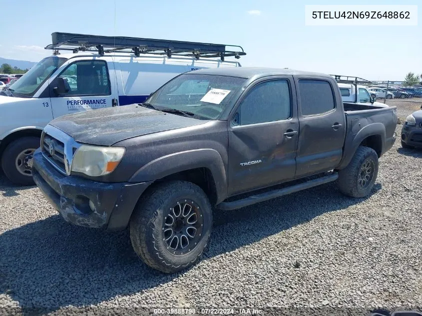 5TELU42N69Z648862 2009 Toyota Tacoma Base V6