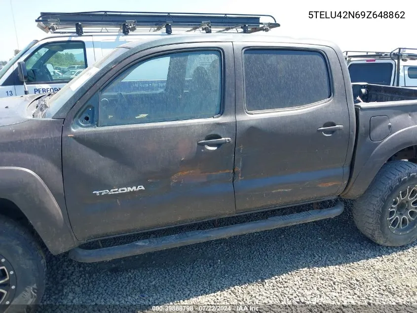 2009 Toyota Tacoma Base V6 VIN: 5TELU42N69Z648862 Lot: 39888798