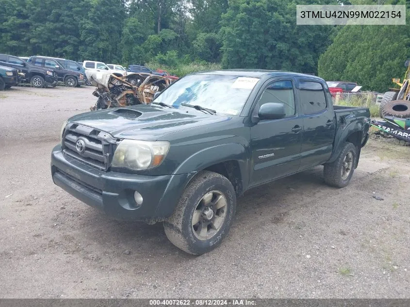 3TMLU42N99M022154 2009 Toyota Tacoma Base V6