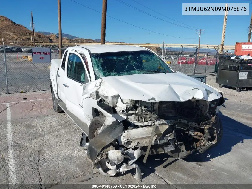 2009 Toyota Tacoma Prerunner V6 VIN: 3TMJU62N09M075876 Lot: 40140769