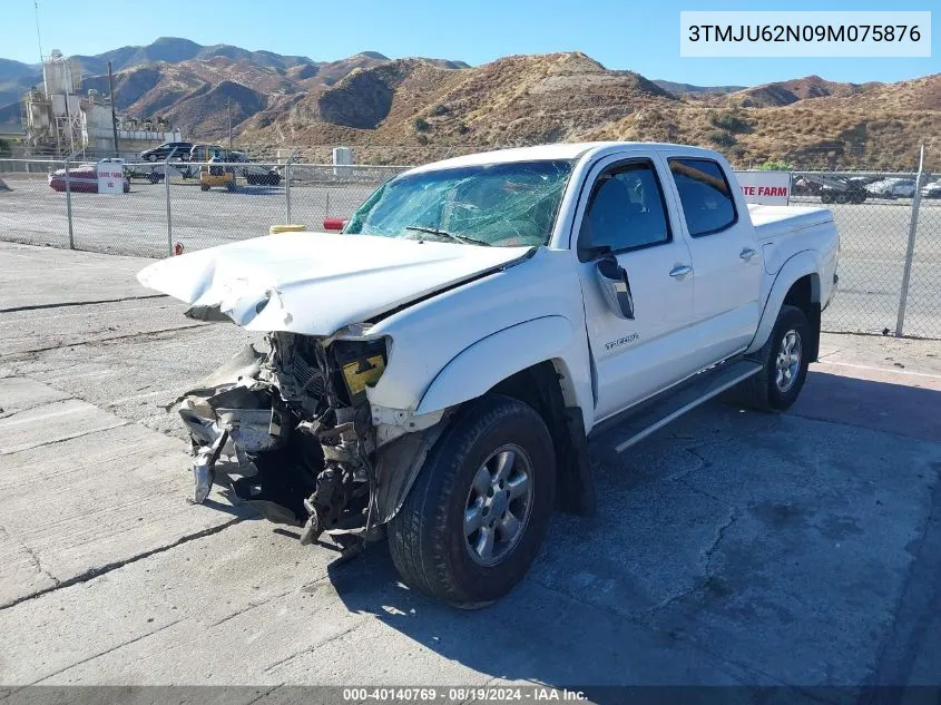 2009 Toyota Tacoma Prerunner V6 VIN: 3TMJU62N09M075876 Lot: 40140769