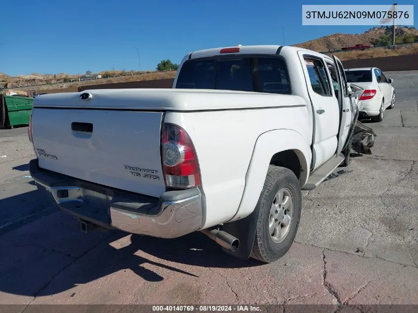 2009 Toyota Tacoma Prerunner V6 VIN: 3TMJU62N09M075876 Lot: 40140769