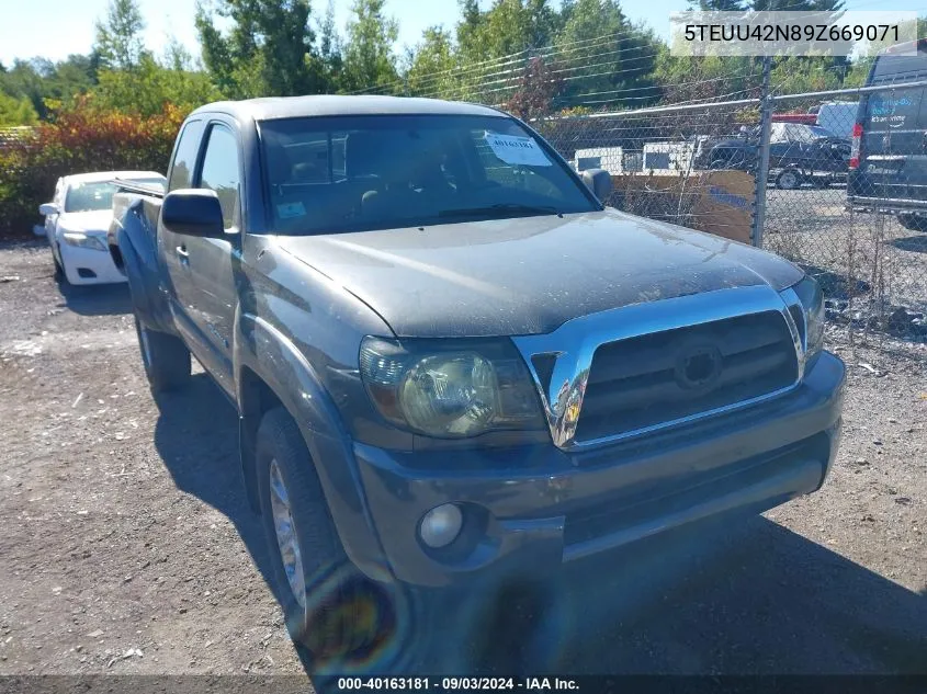 2009 Toyota Tacoma Base V6 VIN: 5TEUU42N89Z669071 Lot: 40163181