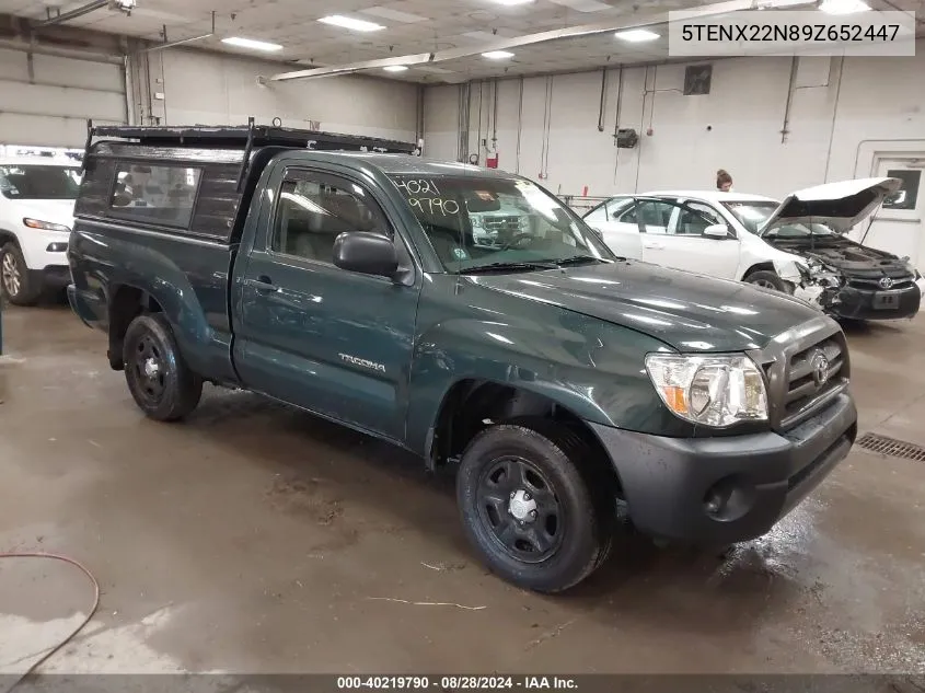 2009 Toyota Tacoma VIN: 5TENX22N89Z652447 Lot: 40219790