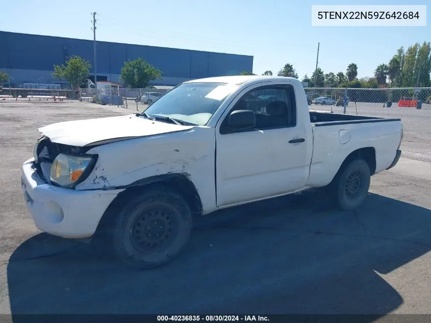 2009 Toyota Tacoma VIN: 5TENX22N59Z642684 Lot: 40236835