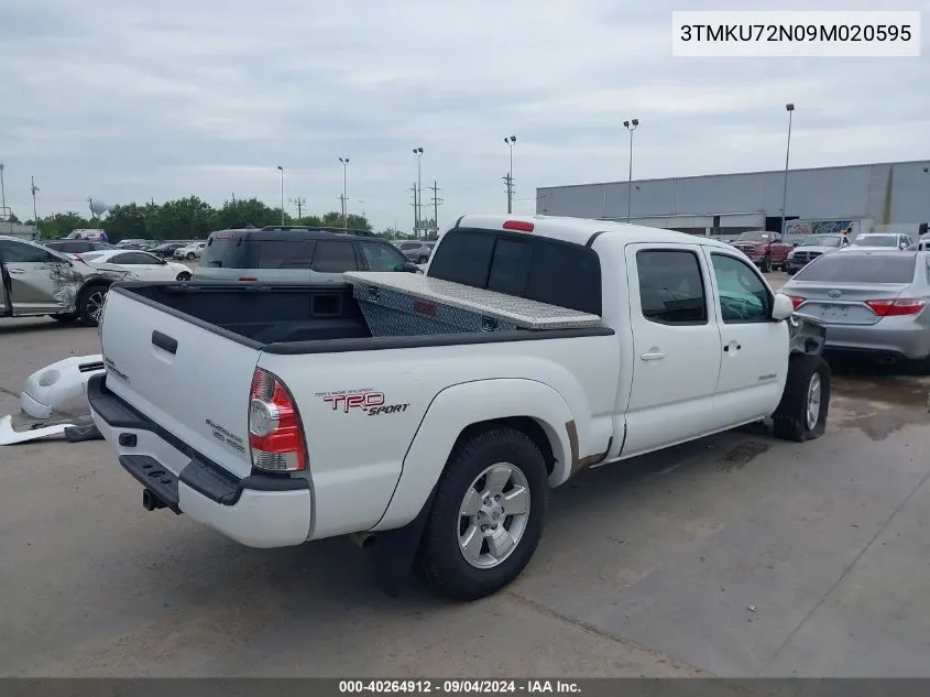 2009 Toyota Tacoma Prerunner V6 VIN: 3TMKU72N09M020595 Lot: 40264912