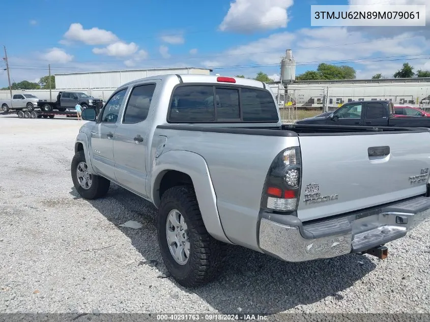 2009 Toyota Tacoma Prerunner V6 VIN: 3TMJU62N89M079061 Lot: 40291763