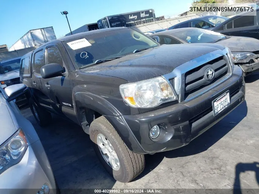 2009 Toyota Tacoma Prerunner V6 VIN: 3TMJU62N89M076175 Lot: 40299982