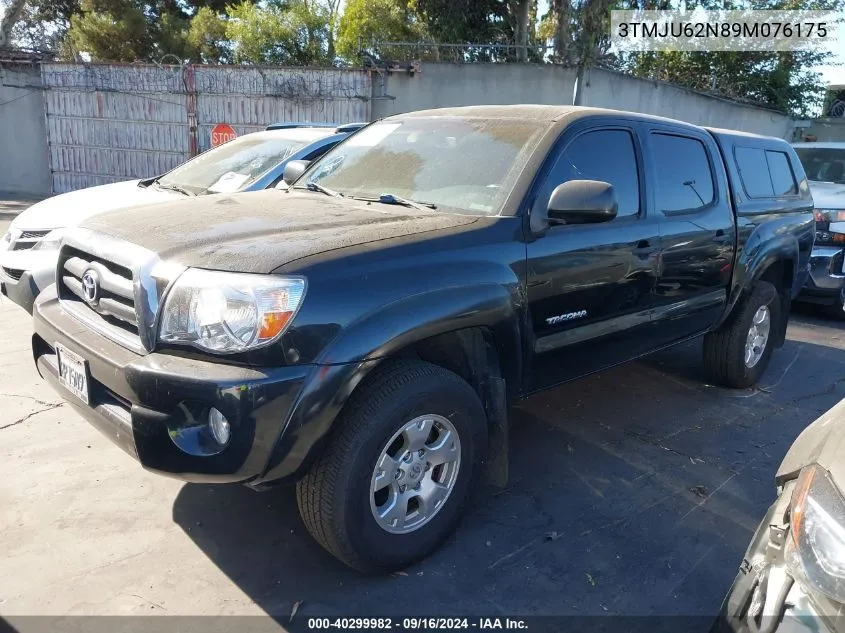 2009 Toyota Tacoma Prerunner V6 VIN: 3TMJU62N89M076175 Lot: 40299982