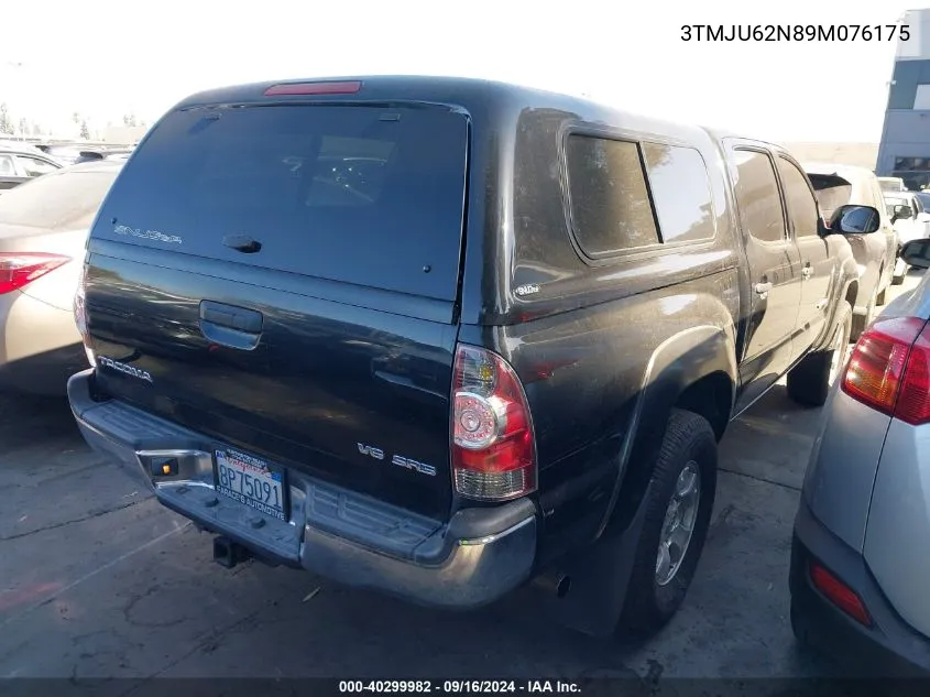 2009 Toyota Tacoma Prerunner V6 VIN: 3TMJU62N89M076175 Lot: 40299982