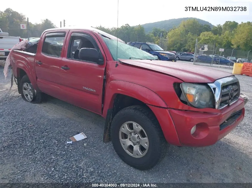 3TMLU42N89M032738 2009 Toyota Tacoma Double Cab