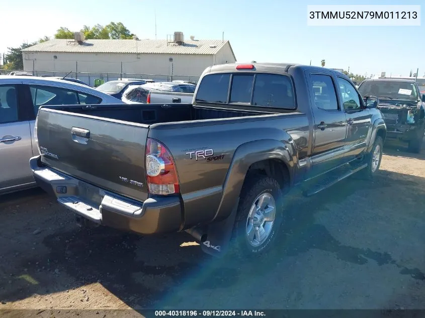 2009 Toyota Tacoma Double Cab Long Bed VIN: 3TMMU52N79M011213 Lot: 40318196