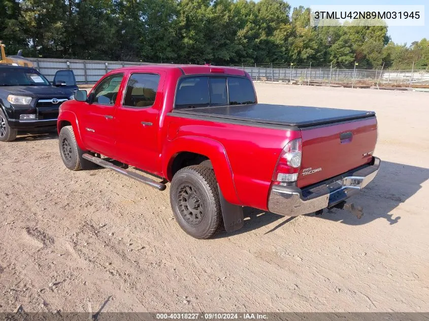 3TMLU42N89M031945 2009 Toyota Tacoma Double Cab