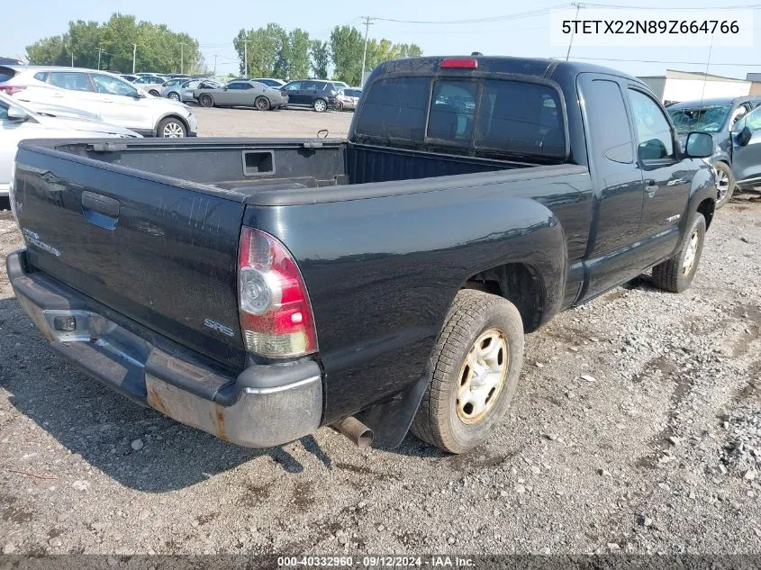 2009 Toyota Tacoma VIN: 5TETX22N89Z664766 Lot: 40332960