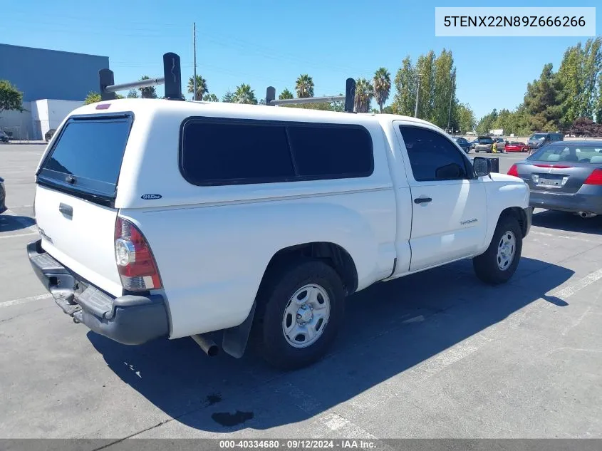 2009 Toyota Tacoma VIN: 5TENX22N89Z666266 Lot: 40334680