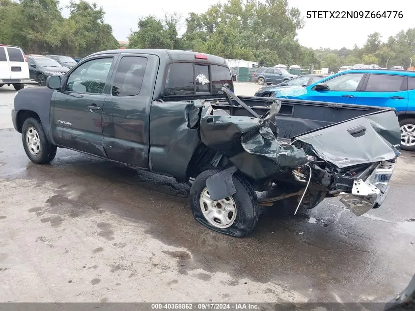 2009 Toyota Tacoma VIN: 5TETX22N09Z664776 Lot: 40358862