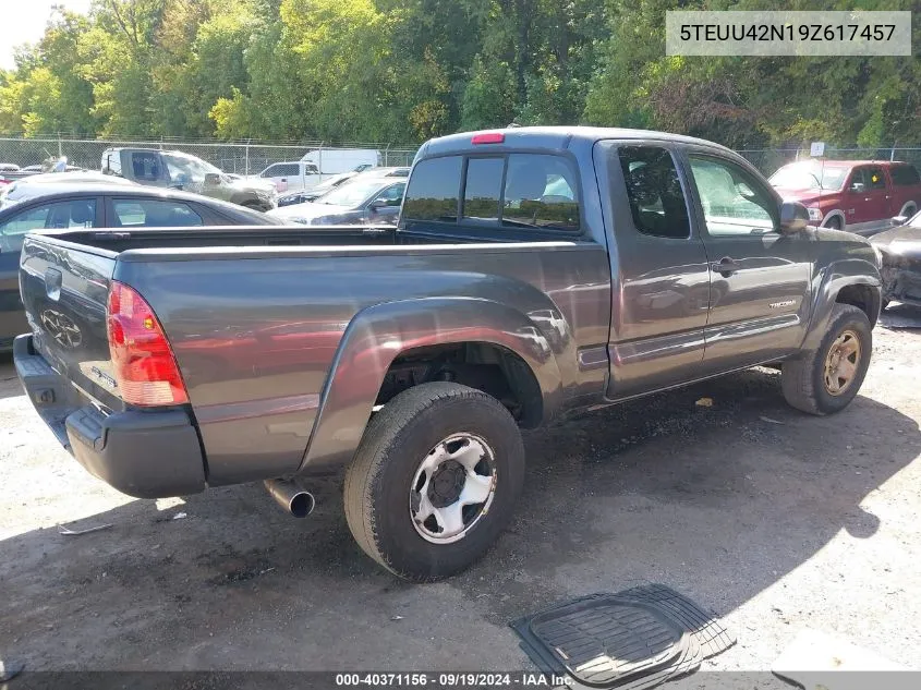 5TEUU42N19Z617457 2009 Toyota Tacoma Base V6