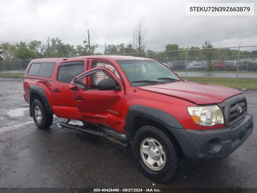 2009 Toyota Tacoma Prerunner V6 VIN: 5TEKU72N39Z663879 Lot: 40426466