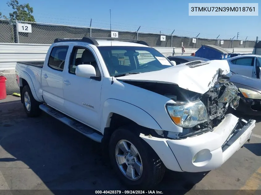 2009 Toyota Tacoma Prerunner V6 VIN: 3TMKU72N39M018761 Lot: 40428379