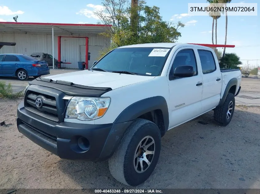 2009 Toyota Tacoma Prerunner V6 VIN: 3TMJU62N19M072064 Lot: 40453248