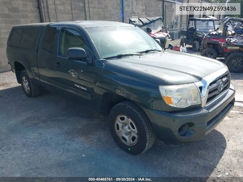 5TETX22N49Z593436 2009 Toyota Tacoma Access Cab