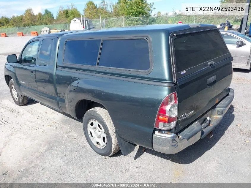 5TETX22N49Z593436 2009 Toyota Tacoma Access Cab