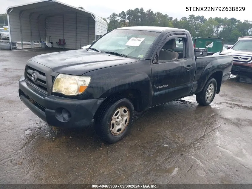 2009 Toyota Tacoma VIN: 5TENX22N79Z638829 Lot: 40465909