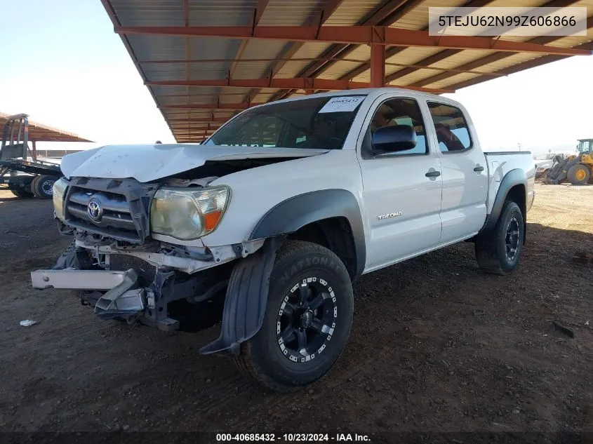 2009 Toyota Tacoma Prerunner V6 VIN: 5TEJU62N99Z606866 Lot: 40685432