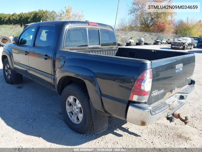 2009 Toyota Tacoma Base V6 VIN: 3TMLU42N09M034659 Lot: 40689647