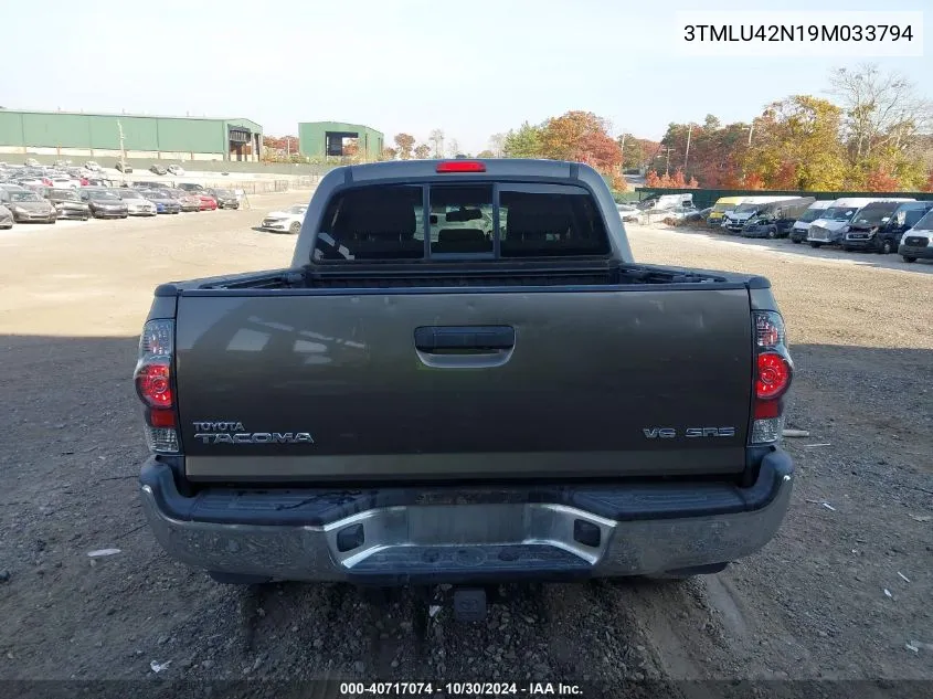 2009 Toyota Tacoma Base V6 VIN: 3TMLU42N19M033794 Lot: 40717074