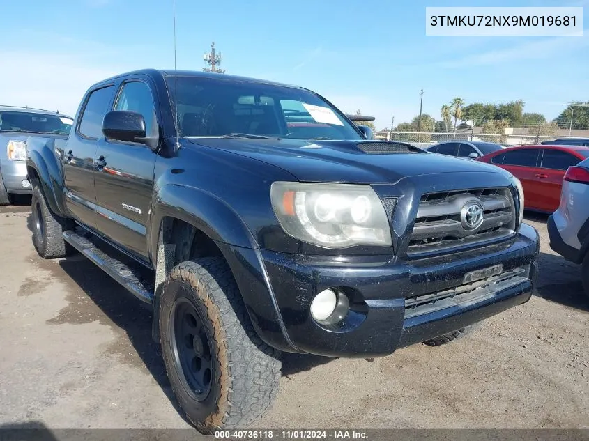 2009 Toyota Tacoma Dbl Cab Prerunner Lng Bed VIN: 3TMKU72NX9M019681 Lot: 40736118