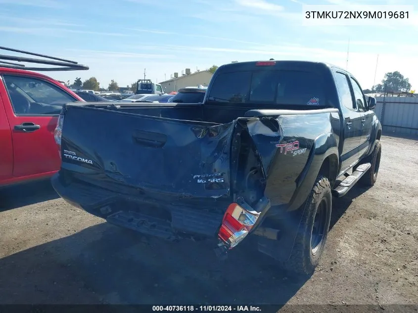 2009 Toyota Tacoma Dbl Cab Prerunner Lng Bed VIN: 3TMKU72NX9M019681 Lot: 40736118