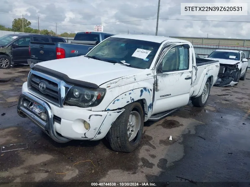 2009 Toyota Tacoma VIN: 5TETX22N39Z620531 Lot: 40744538