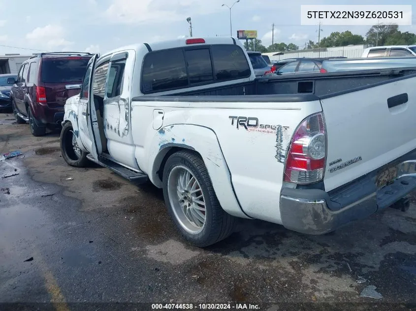 2009 Toyota Tacoma VIN: 5TETX22N39Z620531 Lot: 40744538